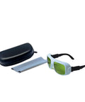 Heavy Duty Clear Laser Safety Glasses Featuring Rock Solid Optical Density Ratings For Erbium And Near Infrared Lasers in case