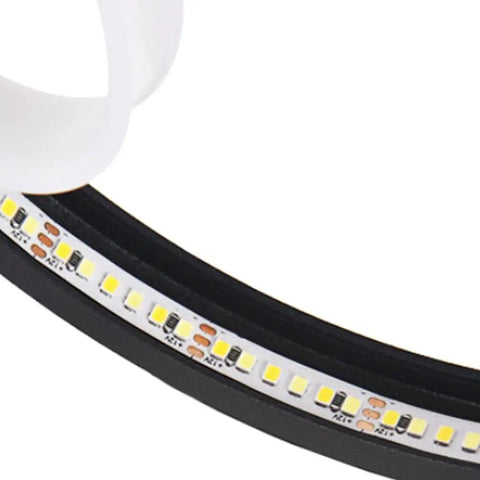 Close-up of LED strip in LED Floor Lamp Dimmable With Remote Control Space Saving Spiral Design Modern Standing Lamp Indoor