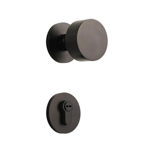 Silent Door Lock Handle Made From Solid Brass Round Hardware With Smooth Quiet Operation One Color Finish No Fuss Install Durable