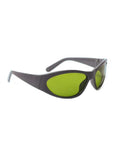 Professional Grade 1064Nm Laser Safety Glasses For High Power Nd Yag Semiconductor Engineering Workshops With Dope Infrared Blocking Optics and Kickin Wide Side Shielding in green tint
