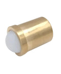 Top Shelf Brass Ball Plungers Featuring A Snappy Spring Mechanism And Grit Resistant Stainless Steel Build For Hassle Free Push Fit Assembly And Knockout Workshop Projects, close-up view of brass plunger with white ball.