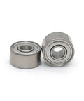 Hella Smooth 683ZZ Ball Bearings 20 Piece Set Mini Double Shielded Deep Groove 3MM X 7MM X 3MM showing two steel bearings.