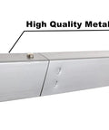 Close-up of high quality metal on 44-inch Door Barricade Bar With Folding Brackets For Front Door Security, Easy Install