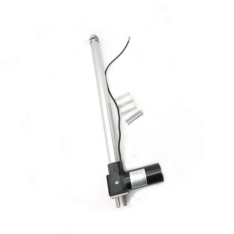 Heavy Duty 12V Linear Actuator With 1320 Lbs Push Pull Load And 24 Inch Travel Stroke with mounting brackets included for projects.