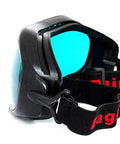 Heavy Duty Laser Safety Goggles Featuring Wide Spectrum Od4 Polycarbonate Lenses That Block Harmful Uv And Infrared Rays For Lab Tasks And Workshop Projects Providing Rock Solid Eye Protection With A Comfy Fit For Serious Shop Use No Cap Side view showing polycarbonate lenses and adjustable strap.