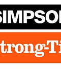 Simpson Strong-Tie logo in black and orange with white text displaying the brand name.