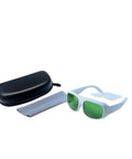 Badass Red Laser Safety Glasses Protecting Against 650Nm 808Nm And 980Nm Diode Lasers With Hella Strong Od2 Plus And Od5 Plus Filters in a case.