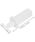 Heavy Duty Spring Loaded Shutter Repair Kit With 80 Durable Precision Hinge Pins For Loose Window Shutters And Interior Cabinet Doors No Sweat Fast Fix - close-up of white hinge pin measuring 0.79 in.