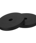 Rugged Heavy Duty Rubber Vibration Dampening Washers Round Shock Absorbing Feet Pads For Engines And Appliances 3 Inch Od Half Inch Core Thick Black Anti Shudder Silent Mount Block 4 Pack