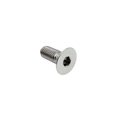 Sick Titanium Steering Wheel Bolts M5 X 12mm Six Piece Countersunk Flat Head Screw Kit showing a single titanium bolt, flat head design.