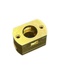 Upgrade Your BLV VzBoT 3D Printer Setup With These Awesome Square 18mm Oldham Couplers For T8 Z Axis Lead Screws, Perfectly Fitted Ramps Ensure Smooth Prints Every Single Time Without Any Wobbles Or Jitters. brass square 18mm Oldham coupler for T8 Z axis lead screw