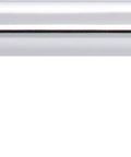 Kinney Flat Black Cabinet Bar Pull 3 3/4 Inch Center Spacing Handle For Kitchen Drawers showing smooth chrome finish design.