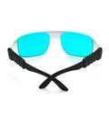 Heavy Duty Pro Grade Red Laser Protective Glasses with blue lenses, designed for eye safety against 620 to 700 Nm wavelengths.