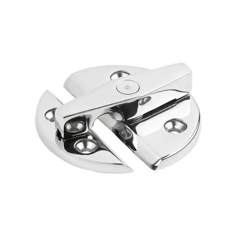 Top Notch 316 Stainless Steel Round Marine Catch Latch offering smooth 180 degree action for boat doors and cabinets.