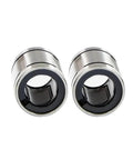 One Piece Linear Ball Bearing Steel Cage Motion Guide Smooth Glide Rail Bushing High Precision Heavy Duty setup view from front.