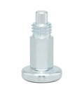 Kickass M12 Fine Thread Positioning Pin With Knurled Knobby Grip And Rock Solid Locking Action For Precision Jigs Fixturing And No Fuss Workshop Tasks And Tight Assembly Jobs, showing threaded pin with hexagonal base.