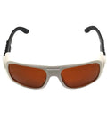 Heavy Duty Infrared Laser Safety Glasses Blocking 532 Nm And 1064 Nm Waves with a white and black frame design, suitable for laser use.