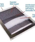 Top Notch Electrostatic Furnace Air Filter 20x28 Inch with rigid frame, polyester filter, and metal support for HVAC systems.
