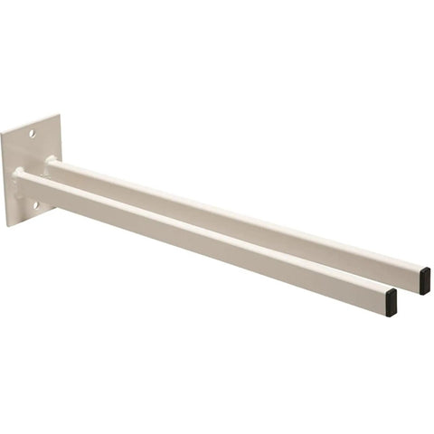 Real Deal Steel Shovel Holder Wall Mount 2 Pack With Extended Tines for garage organization, beige steel arms, 20 inches long.