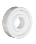 Premium Zirconium Oxide Ceramic Bearings Double Sealed Run Slick And Lock Tight For Precision Machines And Daily Repairs Rock Solid Construction Effortless Swap Upgrade Pack In 20Mm To 25Mm Sizes white bearing with a smooth surface and hollow center.