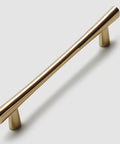 Polished Brass Cabinet Pulls 5 Pack With 5 Inch Hole Center For Kitchen Cabinets And Dresser Drawers Bright Gold Hardware Solid Zinc Alloy Build Durable Finish Includes Four Screws For 0.6 To 2.2 Inch Thick Cabinets 6.6 Inch Overall