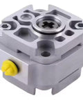 Heavy Duty Gear Pump For Industrial Boom Lifts Fits E300A E300AJ E400A M400A hydraulic gear pump with yellow connector.