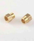 Brass Hose Fittings Kit 10 Piece Quick Connect Adapters for Hose to Pipe Thread One Eighth Inch One Quarter Inch Three Eighths Inch One Half Inch Male to Female Hex Bushing DIY Friendly Plumbing Connector, two brass hex bushings