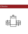 Diagram showing load direction for Torque Transducer And Dynamic Torque Sensor For Motor Testing, Measures 5 To 100 Nm Torque, Shaft Rotation.