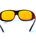Badass Laser Safety Goggles For Blue And Green Beams Rock Solid Optics With Optical Density Five Shielding, protective eyewear with yellow lenses.