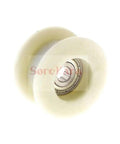 Kickass 10X56X31mm Sealed Double Shields U Groove Guide Pulley Sheave Bearing close-up view with rail attachment.