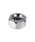 Close-up of a stainless steel nut from the 600Pcs Tiny But Mighty Multipurpose Screw Assortment Kit With M1 M1.2 M1.4 M1.6 Mini Screws And Nuts