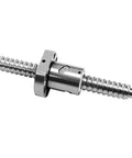 Heavy Duty 20Mm Ball Screw With 5Mm Pitch And 104 Inch Length For CNC Machines featuring smooth metal nut and BK BF15 ends.