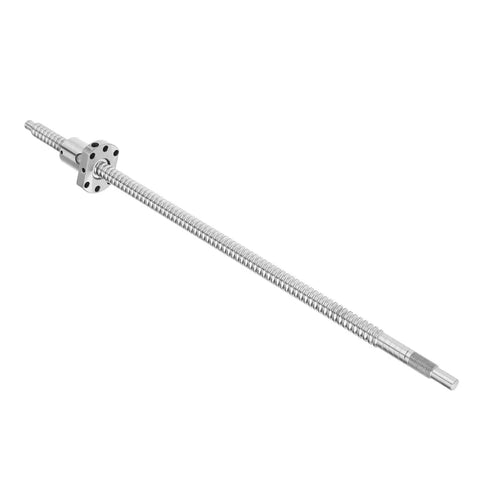 1204 400MM Rolled Ballscrew And Ball Nut Assembly Features Anti Backlash Design For Rock Solid Precision Positioning In CNC Equipment, detailed view of ballscrew.