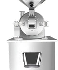 Front view of Dry Grinder Machine For Beetroot Ginger Onion Garlic Citrus Vegetables Fruits And Nuts Powder Processing Ideal For Commercial Kitchens