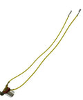 E10 socket with yellow wire leads for miniature bulbs, part of the Dead Simple Hookup E10 Socket Kit With Six Inch Wire Leads And Attached Brackets For Miniature Screw Base Light Bulbs Killer 10 Pack Wiring Bundle For Quick Projects.