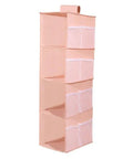 Upgrade Closet Game With This Heavy Duty Double Sided Hanging Wardrobe Organizer with 4 deep side pockets for shoes and gear.