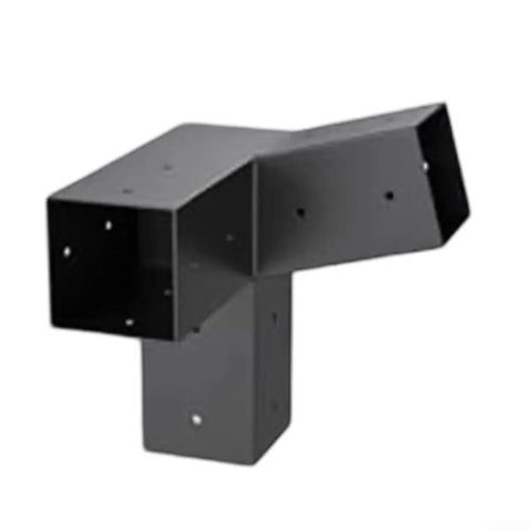 Sturdy DIY Ready Bracket Kit For 4 By 4 Posts With 35 By 35 Inch Steel Slanted Roof Brackets Rust Resistant Wall Mounts For Outdoor Woodworking Gazebo Porch Backyard Right 15 Degree Angle