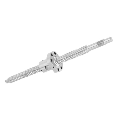 Heavy Duty Three Hundred Millimeter Rolled Ballscrew Featuring Sixteen Millimeter Diameter And Five Millimeter Pitch for CNC applications.