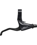Side view of Brake Lever Set BL-R3000 SORA for flat bar road bikes cantilever and caliper brakes, black color, right lever