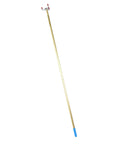 Heavy Duty Telescoping Pole For Smoke Detector Removal Handles Vaulted Ceilings And High Walls with blue grip and red head.