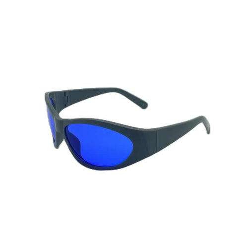 Field Ready Laser Safety Glasses Built Heavy With Slick Polycarbonate Frames And Od Six Plus Optics To Shut Out 560 Through 600Nm Rays side view