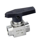 Heavy Duty 1 Inch BSPP Female Ball Valve Crafted From 304 Stainless Steel Provides robust plumbing for water or fuel flow control.