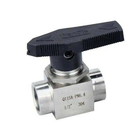 Heavy Duty 1 Inch BSPP Female Ball Valve Crafted From 304 Stainless Steel Provides robust plumbing for water or fuel flow control.