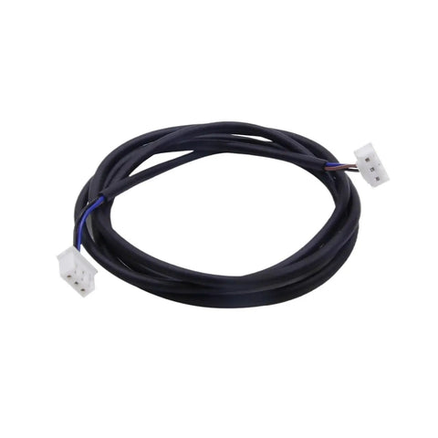 Hella Tough Filament Break Detection Sensor Wire For 3D Printers Easy Hook Up Works Perfect On Most FDM Printers Keeps The Print Line Rolling Solid Three Piece Replacement Set, black wiring with white connectors.