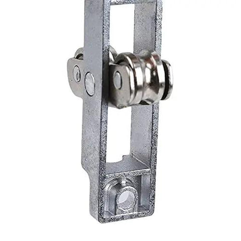 Hella Smooth Sliding Door Rollers And Window Wheels Stainless Steel Grooved Pulley Double Wheel Hardware Kit showing close-up of the pulley mechanism.