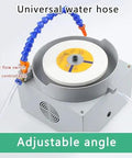 Electric Bench Sander And Knife Sharpener With Variable Speed 0 To 2000Rpm Wet Dry Grinding Setup Includes 80 Mesh Wheel And Three Diamond Discs water hose with adjustable angle and speed control for efficient wet grinding.