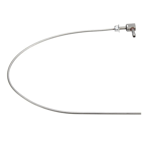 Heavy Duty Stainless Steel Fuel Pickup Pipe 490mm Quick Swap Replacement For Webasto And Eberspacher Diesel Parking Heater With Threaded Mount And Locking Nut No Sweat Install Garage Ready Design, side view.