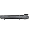 Concealed 2 Piece Folding Chair Stool Bracket Hinge for Shoe Cabinet Wardrobe Closet Doors, side view of steel plate base