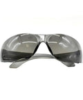 Badass Impact Resistant Polycarbonate Safety Glasses Featuring Anti Scratch Coating High Flex Comfort Frame And Dope Smoke Tint Lenses front view.