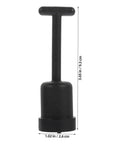 Straight Up Reliable G9 Socket Ring Wrench Kit With Sturdy Plastic T Shaped Handle For No Sweat Lamp Shade Adjustments And Quick Ceiling Fixture Repairs, black plastic tool with T handle.
